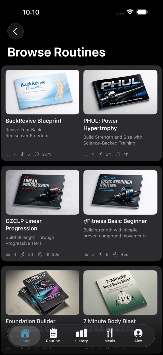 Filter routines by equipment in Ellim