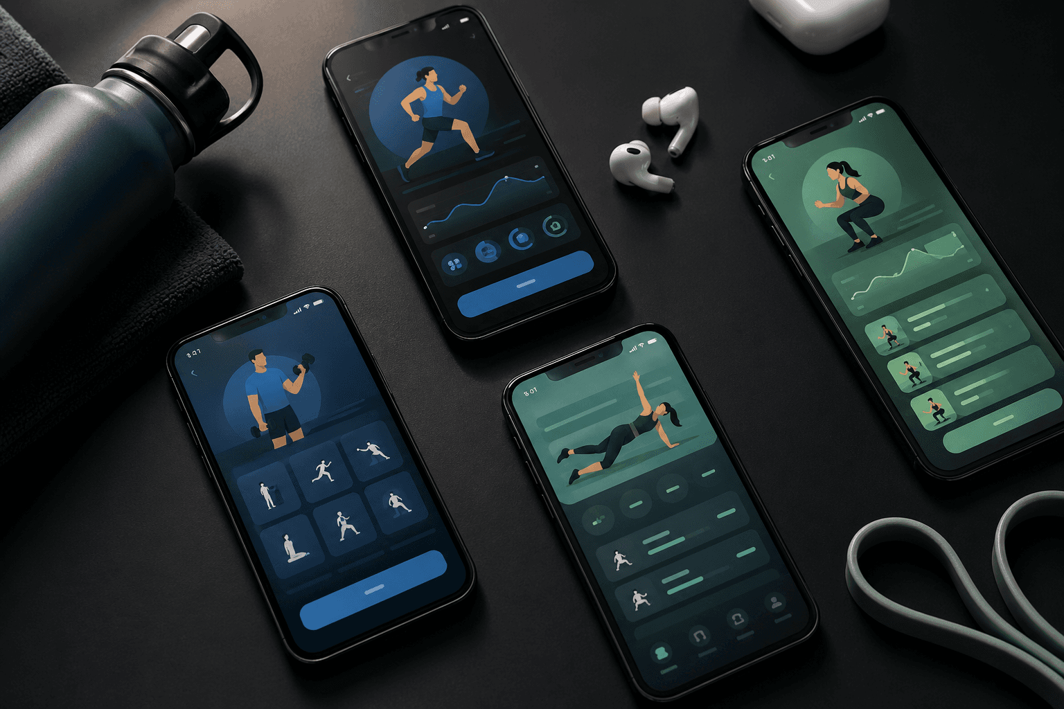 Best free workout apps 2026 comparison — Ellim, Hevy, Nike Training Club, JEFIT, Caliber, Boostcamp, Strong