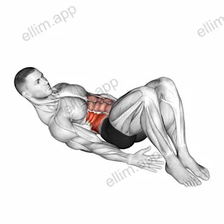 Alternate Heel Touchers exercise targeting Waist and Obliques