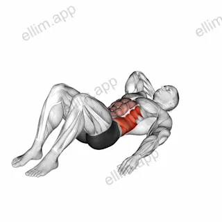 Alternate Oblique Crunch exercise targeting Waist and Obliques