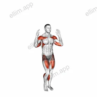 Arm Raise Step in Place exercise targeting Plyometrics