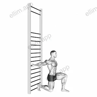 Arms Stretch On A Support exercise targeting Upper Arms