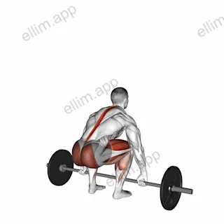Barbell Hook grip Deadlift exercise targeting Hips