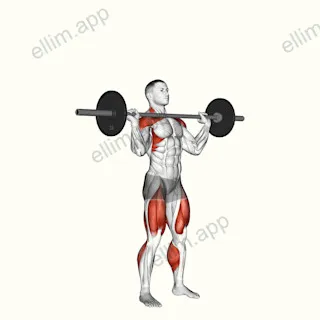 Barbell Power Jerk exercise targeting Weightlifting and Adductor Magnus