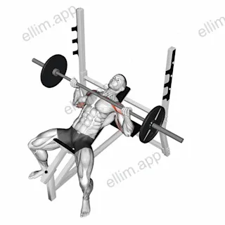 Barbell Reverse Grip Incline Bench Press exercise targeting Chest and Pectoralis Major Clavicular Head