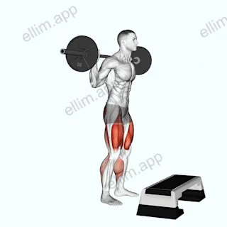 Barbell Squat Jump Step Rear Lunge exercise targeting Thighs