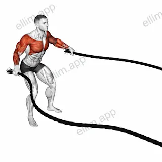 Battling Ropes Fly exercise targeting Chest and Shoulders