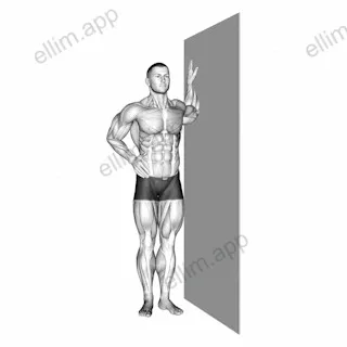 Bent Arm Chest Stretch exercise targeting Chest and Deltoid Anterior