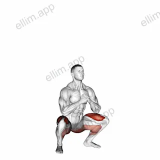 Bodyweight Drop Jump Squat exercise targeting Gluteus Maximus and Quadriceps