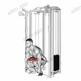 Cable Deadlift exercise targeting Thighs and Gluteus Maximus