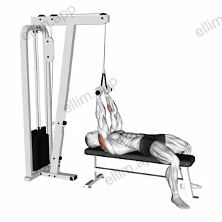 Cable Lying Face Pull exercise targeting Shoulders