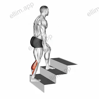 Calves stretch exercise targeting Calves