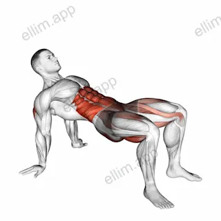 Crab Twist Toe Touch exercise targeting Waist and Gluteus Maximus