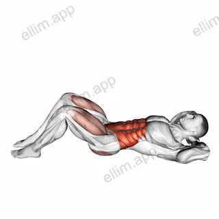 Cross Body Crunch exercise targeting Waist and Obliques
