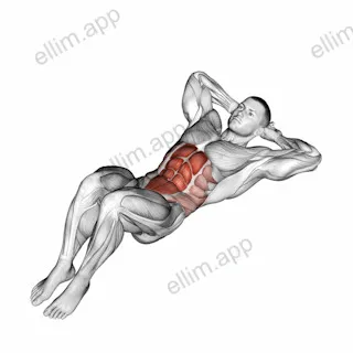 Crunch Floor m exercise targeting Waist