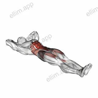 Crunch Single Leg Lift exercise targeting Waist and Iliopsoas