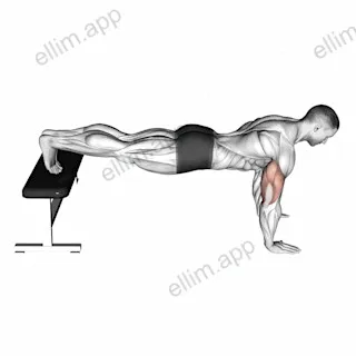 Decline Push Up exercise targeting Chest and Pectoralis Major Clavicular Head