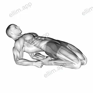 Double Lean Back Quadriceps Stretch exercise targeting Thighs