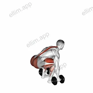 Dumbbell Deadlift (neutral grip) exercise targeting Erector Spinae and Gluteus Maximus