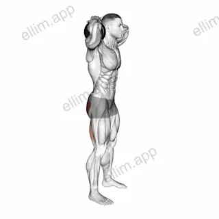 Dumbbell Good Morning exercise targeting Hips