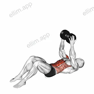 Dumbbell Overhead Sit up exercise targeting Waist