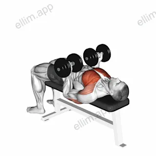 Dumbbell Reverse Bench Press exercise targeting Chest