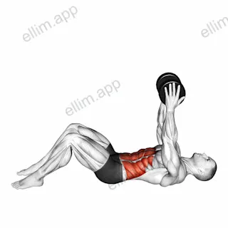 Dumbbell Straight Arm Twisting Sit-up exercise targeting Waist and Obliques