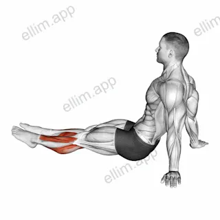 Feet and Ankles Stretch exercise targeting Calves and Gastrocnemius