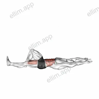 Flexion Leg Sit up (straight arm) exercise targeting Waist and Rectus Abdominis