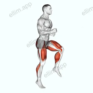 Half Knee Bends exercise targeting Cardio