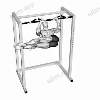 Hanging Straight Twisting Leg Hip Raise exercise targeting Waist and Obliques