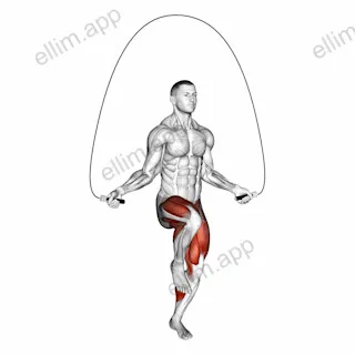 High Knee Jump Rope exercise targeting Cardio