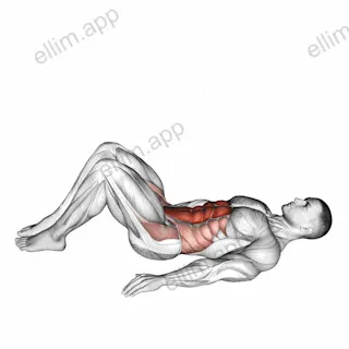 Hip Raise (bent knee) exercise targeting Waist and Iliopsoas