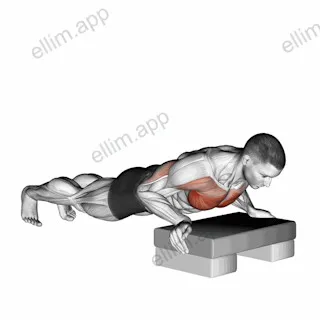 Incline Push up exercise targeting Chest