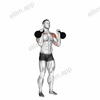 Kettlebell Alternating Press exercise targeting Shoulders and Deltoid Anterior