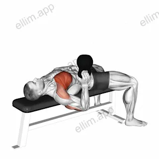 Kettlebell Bottom Up One Arm Bench Press exercise targeting Chest and Pectoralis Major Clavicular Head