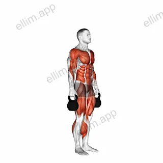 Kettlebell Burpee exercise targeting Plyometrics