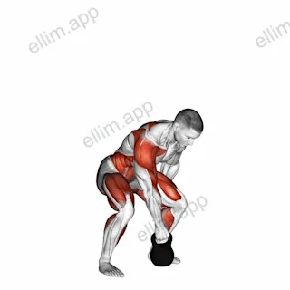 Kettlebell Dead Clean exercise targeting Weightlifting