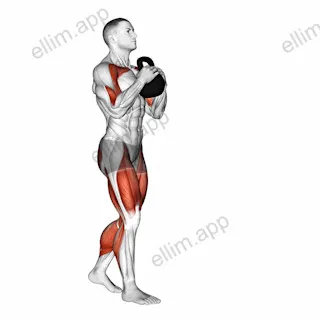 Kettlebell Goblet Carry exercise targeting Thighs