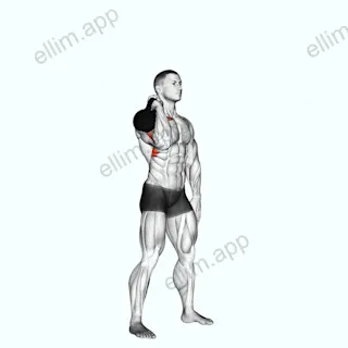 Kettlebell One Arm Push Press exercise targeting Shoulders and Deltoid Anterior