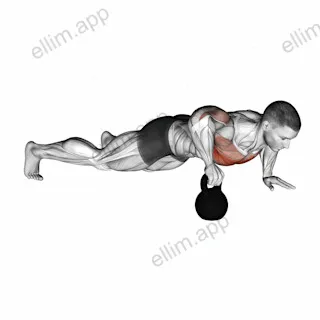 Kettlebell Plyo Pushup exercise targeting Chest