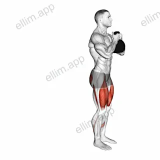Kettlebell Rear Lunge exercise targeting Thighs