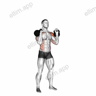 Kettlebell Seesaw Press exercise targeting Shoulders and Deltoid Anterior