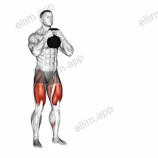 Kettlebell Side Lunge exercise targeting Thighs