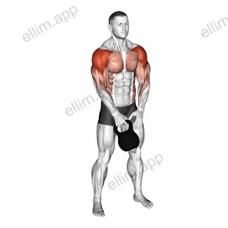 Kettlebell Slingshot exercise targeting Shoulders and Deltoid Anterior