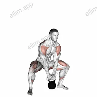Kettlebell Sumo High Pull exercise targeting Back and Adductor Magnus