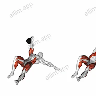 Kettlebell Turkish Get-Up to Hand exercise targeting Thighs