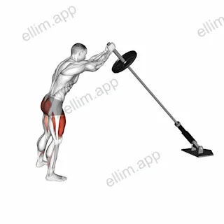 Landmine Squat exercise targeting Thighs