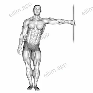 Leaning Abductor Stretch exercise targeting Hips
