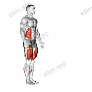 Lunge with Twist exercise targeting Waist and Gluteus Maximus